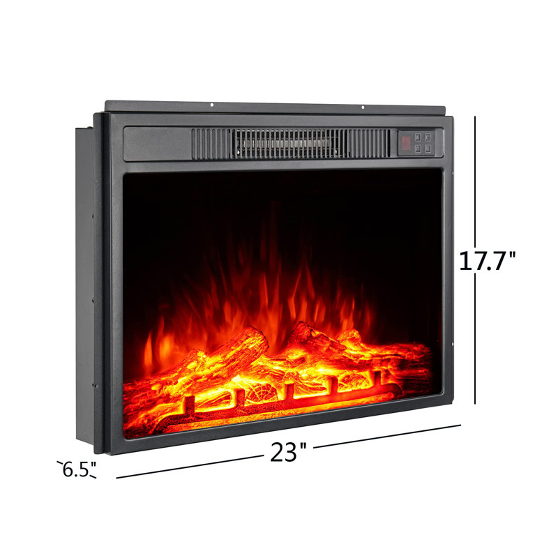 Gracie Oaks Portuna 23'' W Electric Fireplace Insert Wayfair